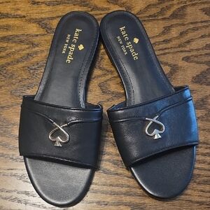 Kate Spade Black Slide Sandals